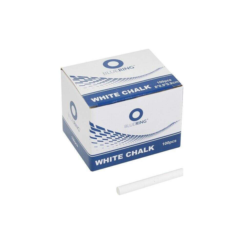 Bluering® Fehér Táblakréta - 100 db