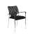 Durable WALTHAM black mesh meeting chair with chrome legs