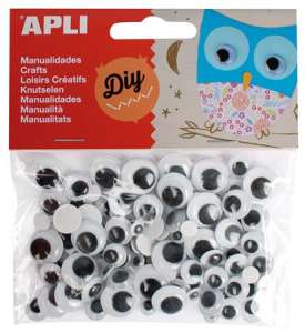 APLI Öntapadó mozgó szem, kör, APLI "Creative", fekete-fehér 31568612 Party dekoráció