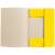Bluering® A4-es pólyás dosszié, sárga, nyitva, belülről