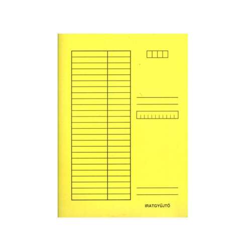 Iratgyűjtő, pólyás dosszié A4, 230g. karton, Bluering®, sárga