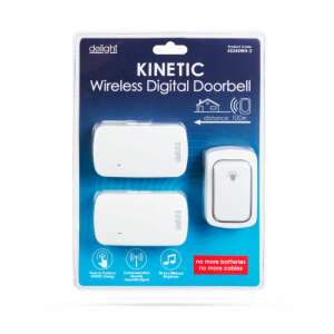 Baterie digitală și sonerie wireless - Kinetic - 2 interior - alb 58792913 Sonerii