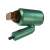 Adler green travel hair dryer, angled view