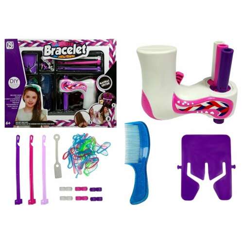 Componente set Hajfonó készlet. Mașină de împletit părul DIY, pieptene, separator și accesorii.