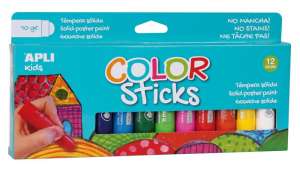 APLI Tempera kréta készlet, APLI Kids "Color Sticks", 12 különböző szín 31568733 