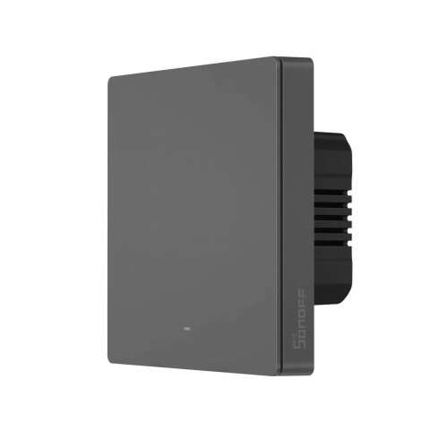 Sonoff M5-1C-86 Comutator inteligent de perete WiFi, Negru, vedere unghiulară