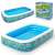 Bestway aufblasbarer Pool mit Blumenmuster, 305 x 183 x 56 cm, mit Verpackung