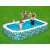 Family enjoying the Bestway inflatable pool with floral design
