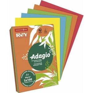 REY Adagio Pastel Yellow A4 Colored Copy Paper, 80gsm, 500 Sheets - Office paper product