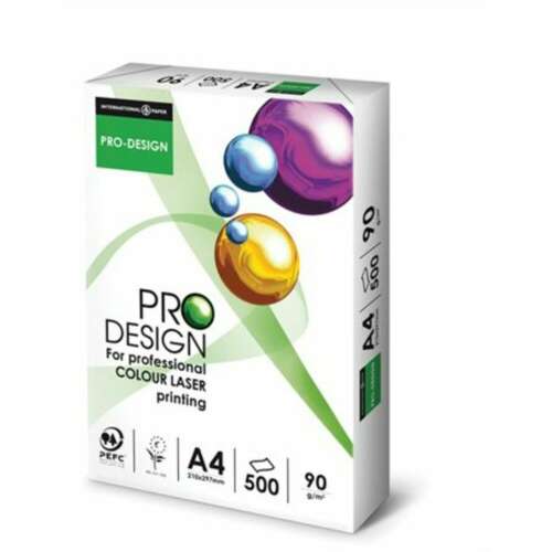PRO-DESIGN A4 90g 500 lapos másolópapír professzionális színes lézernyomtatáshoz - Fénymásolópapír