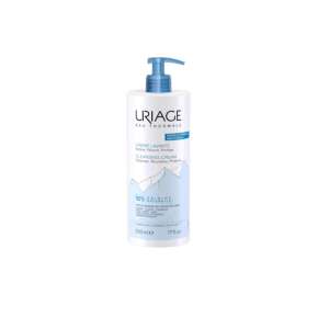 Uriage Eau Thermale Cleansing Cream, 500ml, gentle cleanser for sensitive skin, cleanses, nourishes, protects - Uriage