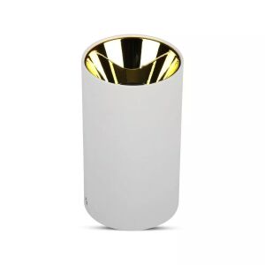 V-TAC GU10 LED falon kívüli lámpatest, fehér+arany - SKU 8591 131639593 - V-TAC