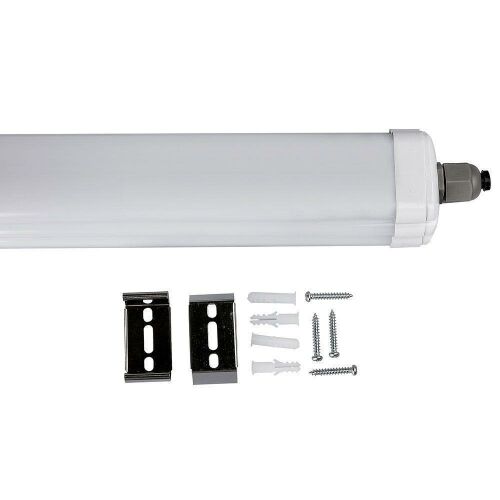 V-TAC 120cm 36W LED fénycső rögzítő konzolokkal és csavarokkal - Fénycsöves lámpa
