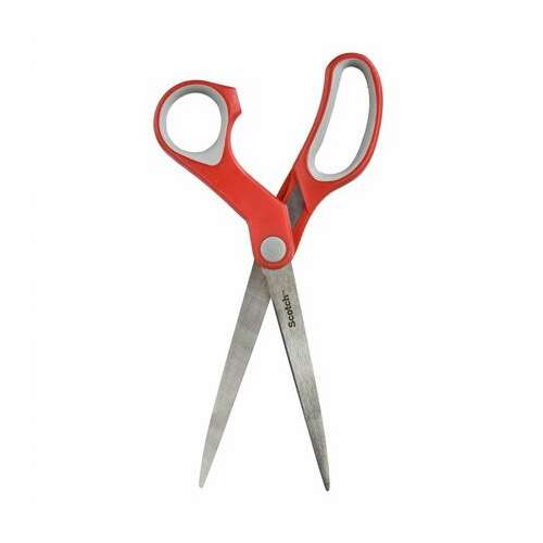 3M Scotch 7 Zoll rote Allzweck-Schere mit Edelstahlklingen