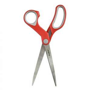 3M Scotch 7 inch red multi-purpose scissors with stainless steel blades - Office Supply