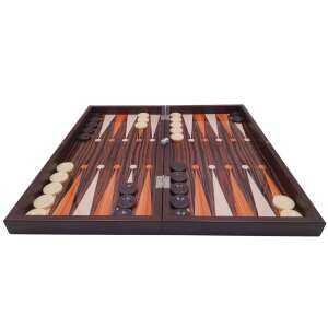 IdeallStore® Backgammon and Checkers Board Game, Backgammon Expert, Polished Wood, Magnetic Closure, 48 cm, Brown 58807488 - Domino, Chess Set
