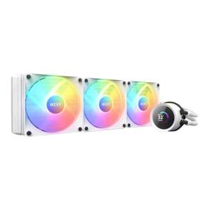 NZXT Kraken 360 RGB White 1700/AM5 folyadékos CPU hűtő, 360mm radiátor, 3 RGB ventilátor, fehér - Számítógép és kiegészítő