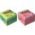 3M Post-it Notes, pink and green, 51x51 mm, 400 sheets