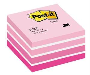 3M Post-it Note, 76x76 mm, 450 foi, roz roz - Carnete notițe