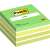 3M Post-it Notes, 76x76 mm, 450 sheets, assorted colors, green