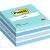 3M POSTIT Self-adhesive notepad, 76x76 mm, 450 sheets, 3M POSTIT, watercolour blue 82672400