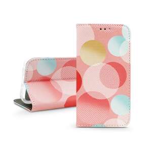 Smart Trendy Book Flip phone case for Apple iPhone 14 Pro in pastel circular design - Haffner