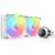 NZXT Kraken 280 RGB White 1700/AM5 liquid CPU cooler with two fans, white color