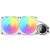 NZXT Kraken 280 RGB White 1700/AM5 liquid CPU cooler with two fans, white color