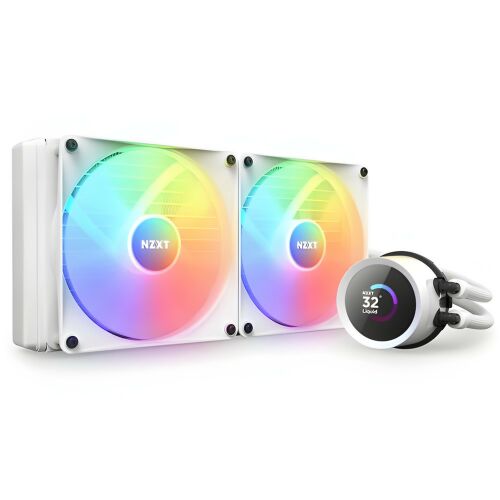 NZXT Kraken 280 RGB White CPU Wasserkühler mit RGB Lüftern und LCD Display