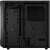 Fractal Design Focus 2 Black Solid computer case, back view showing cable management