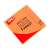 APLI Funny Notes, 100 sheets, 75x75mm, neon orange sticky notes