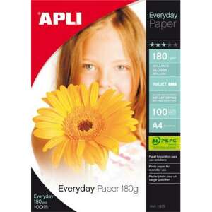 APLI Everyday Paper 180g A4 Fotopapier, glänzend, 100 Blatt - APLI
