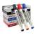 Deli Whiteboard-Marker, 12er Pack, schwarz, rot, blau