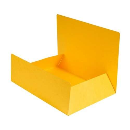 Exacompta A4 sárga karton mappa, nyitott, elülső nézet