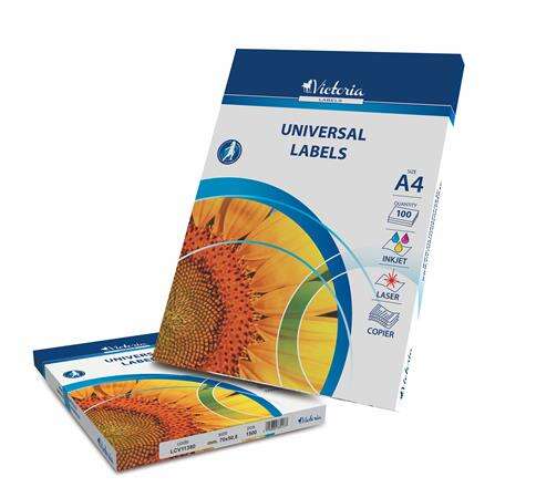 VICTORIA PAPER Etikett, univerzális, 70x25,4 mm, VICTORIA PAPER,...