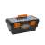 Handy Tools 16" plastic tool box, black and orange