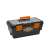 Handy Tools 16" plastic tool box, black and orange