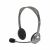 LOGITECH Headphones with microphone, LOGITECH "H110", grey 31569066