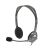 LOGITECH Headphones with microphone, LOGITECH "H110", grey 31569066