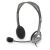 LOGITECH Headphones with microphone, LOGITECH "H110", grey 31569066