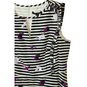 Comma Striped, Bird Print Women's Dress – 42 126765748 - Comma