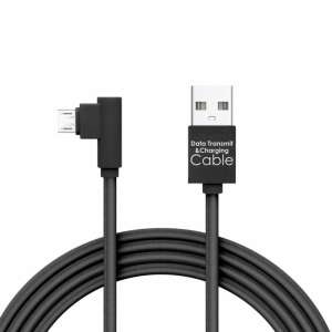 Delight Gamer MicroUSB Kábel - 90 Stupňový Uholový Konektor - USB káble