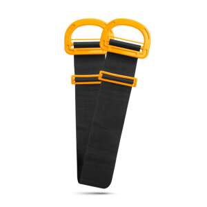 Furniture moving strap with adjustable length, black strap with yellow handles - Transportation and Lifting Equipment