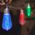 LED light string with 10 colorful bulbs, featuring a reindeer and snowflake design