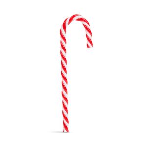 Red and White Striped Candy Cane Christmas Ornament - Christmas
