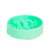 Green slow feeder bowl for dogs