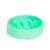 Green slow feeder bowl for dogs