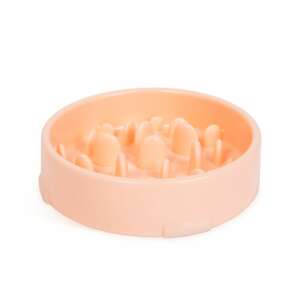 Pink slow feeder bowl for dogs, prevents gulping and bloating - Pet Feeding and Water Bowl