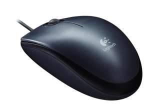 LOGITECH Maus, kabelgebunden, optisch, Standardgröße, USB, LOGITECH "M100", schwarz 31569181 Mäuse