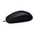 Logitech M100 Wired Optical Mouse, Black, side view